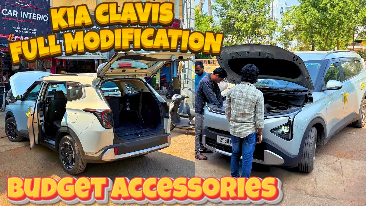 🔥Kia Carens Clavis Ka Full Makeover 😱 Seat Covers, Lights, Tints, Full Perfume Etc Stock to Stunning