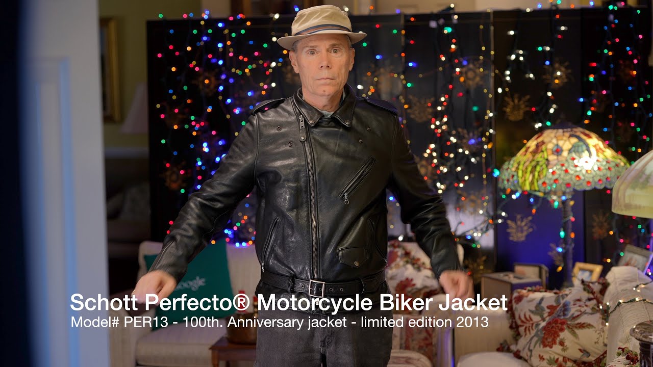 Schott Perfecto&reg; PER 13 100th Anniversary Motorcycle Jacket in 4k UHD