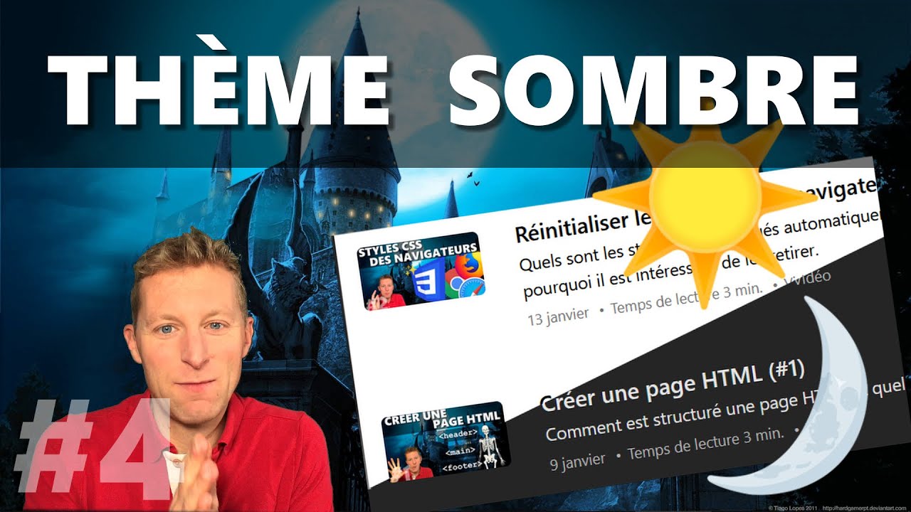 Ajouter un thème sombre avec des variables CSS (#4) (Dark Mode)