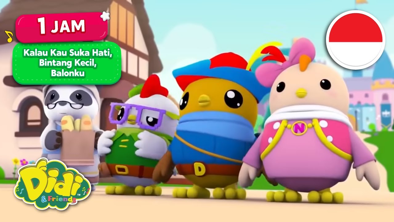 1 Jam Lagu Anak-Anak Bersama Didi & Friends | Kalau Kau Suka Hati, Bintang Kecil, Balonku