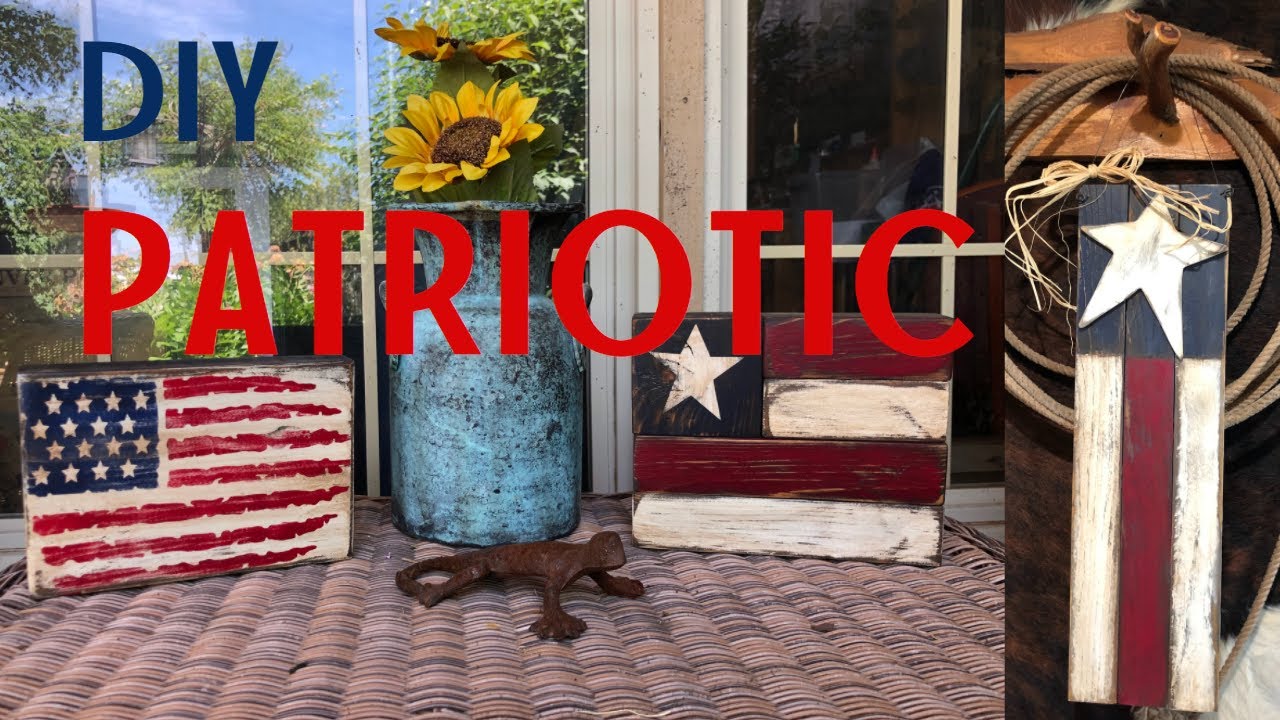 DIY FARMHOUSE COUNTRY 4TH OF JULY WOOD DECOR