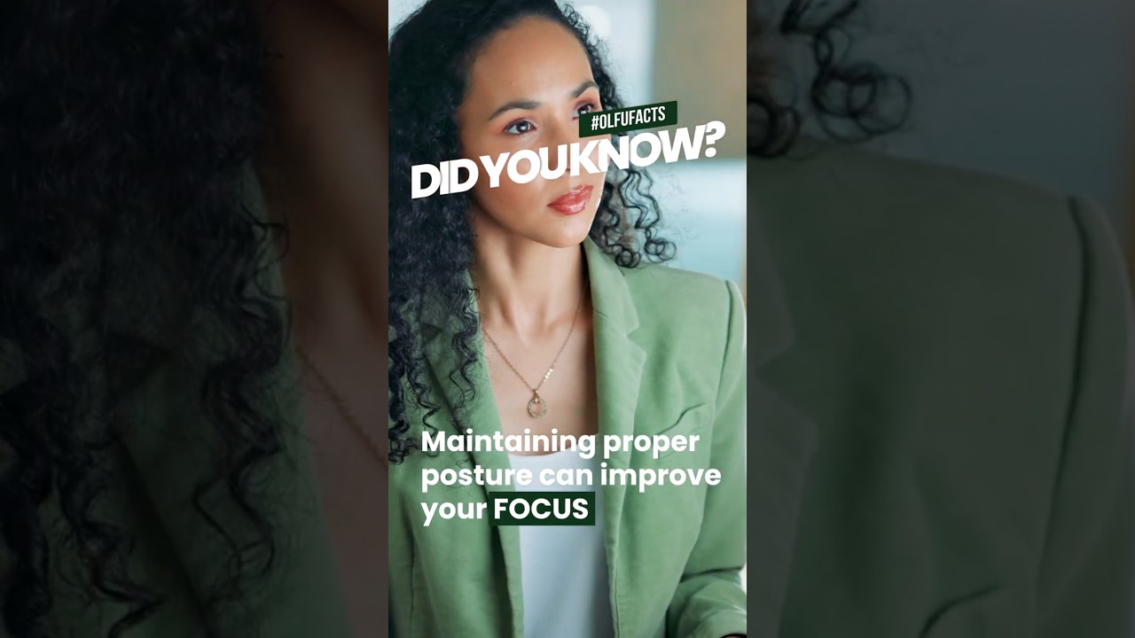 🤓 𝗢𝗟𝗙𝗨 𝗙𝗮𝗰𝘁 #𝟳: 𝗣𝗿𝗼𝗽𝗲𝗿 𝗣𝗼𝘀𝘁𝘂𝗿𝗲 𝗖𝗮𝗻 𝗜𝗺𝗽𝗿𝗼𝘃𝗲 𝗬𝗼𝘂𝗿 𝗙𝗼𝗰𝘂𝘀