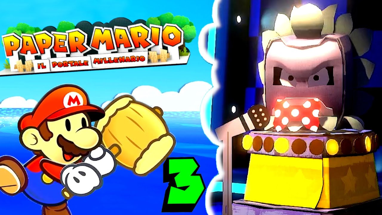 3.BORGOFIORE - ROCCA SELVAGGIA - LA CHIAVE SOLE E LA CHIAVE LUNA - PAPER MARIO IL PORTALE MILLENARIO