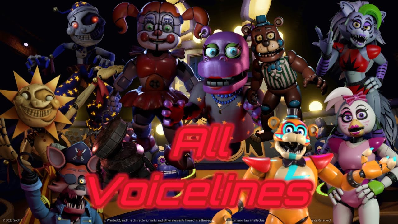 FNaF Help Wanted 2 All Voicelines (With subtitles)