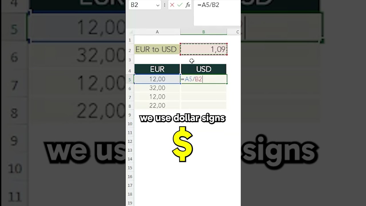 Why Dollar-signs in Excel-formulas ($)?