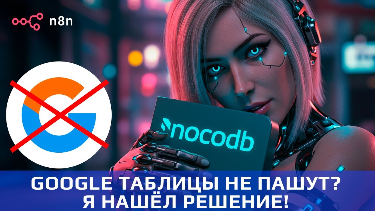 ОШИБКИ с GOOGLE ТАБЛИЦАМИ в n8n? Подключи NOCODB и ЗАБУДЬ о проблемах!