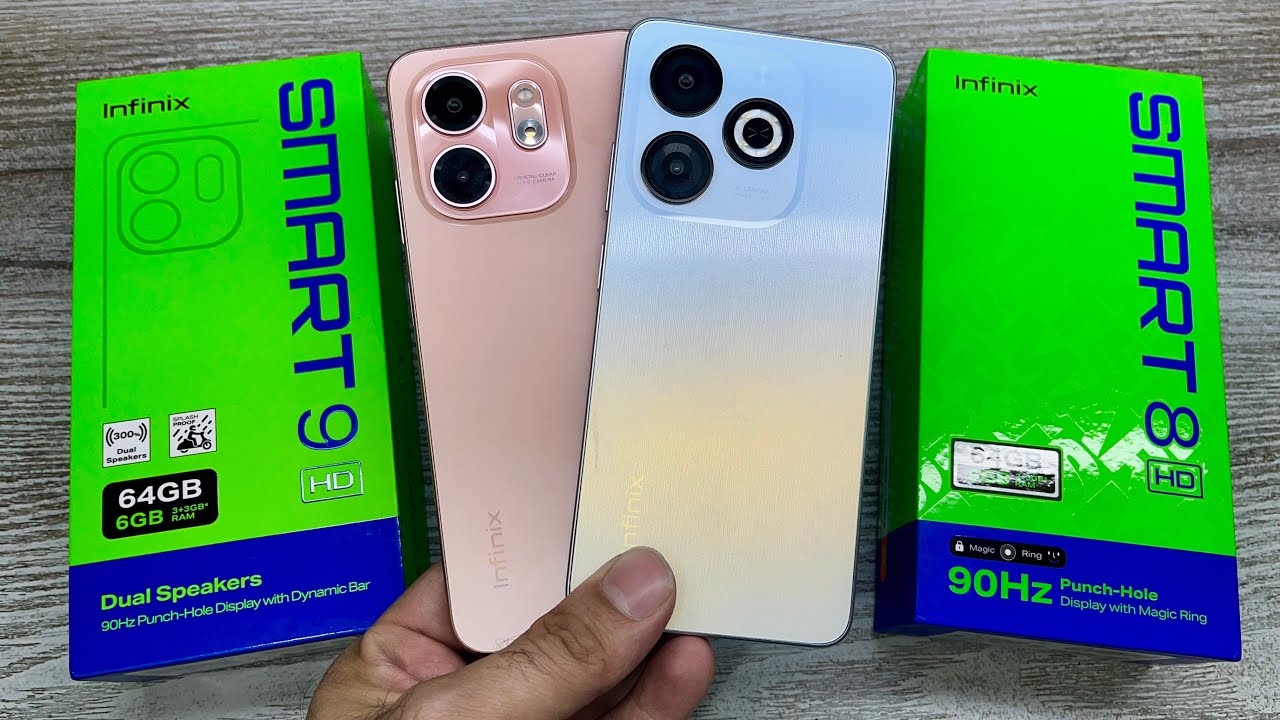 Infinix Smart 9 HD vs Infinix Smart 8 HD - Best Konsa ? | Rs 5999 🔥| Gaming Processor 🎮| Best Camera