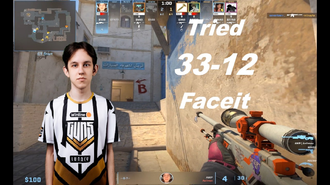 tried (33-12) avg 3220 Elo (Mirage) | Feb 8, 2026 #cs2 #faceit #tried