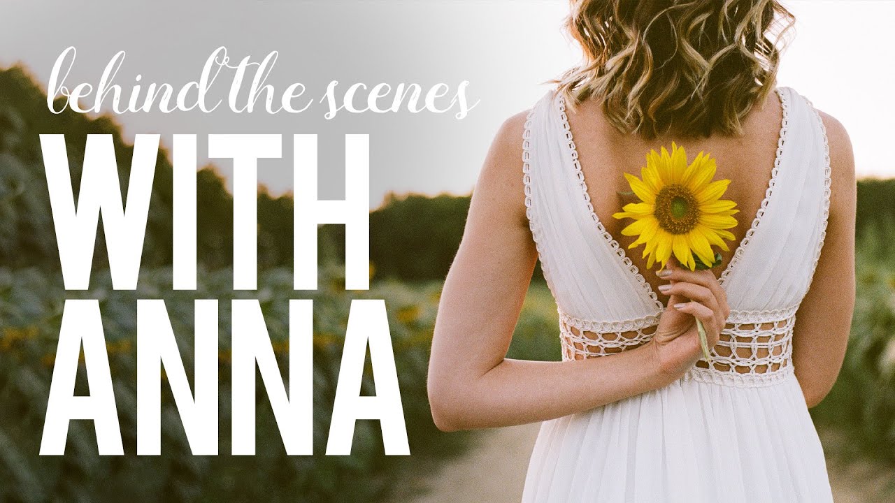 Sunflower Photoshoot | BEHIND THE SCENES on Kodak Portra 400