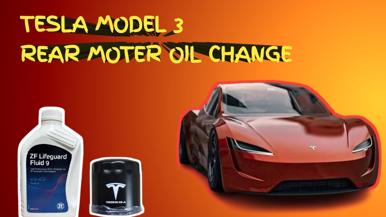  how to change Tesla model 3 real motor oil zf9 oil 3 liter #mechanic #zulfiqar autoLab #automobile 