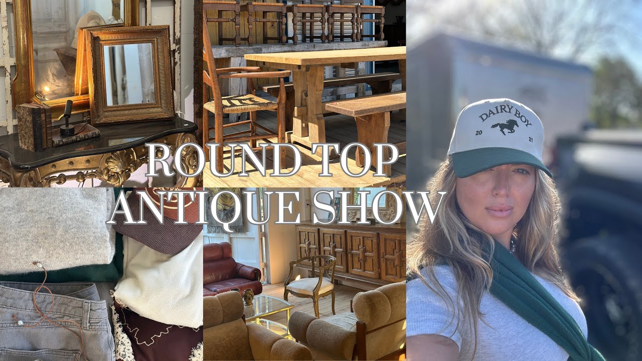 ANTIQUE SHOPPING | Round Top Antique Show Vlog 2025. Round Top Antique Fair Shop with me.