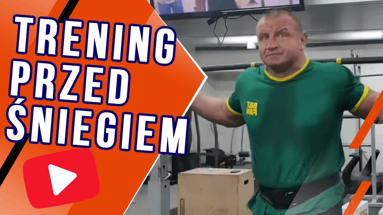 Trening Pudziana tuż przed odśnieżaniem