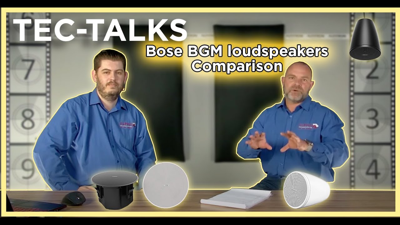 ALPHA TEC-Talks : Bose BGM loudspeakers Comparison - DS-Series vs. FS-Series vs. DM-Series