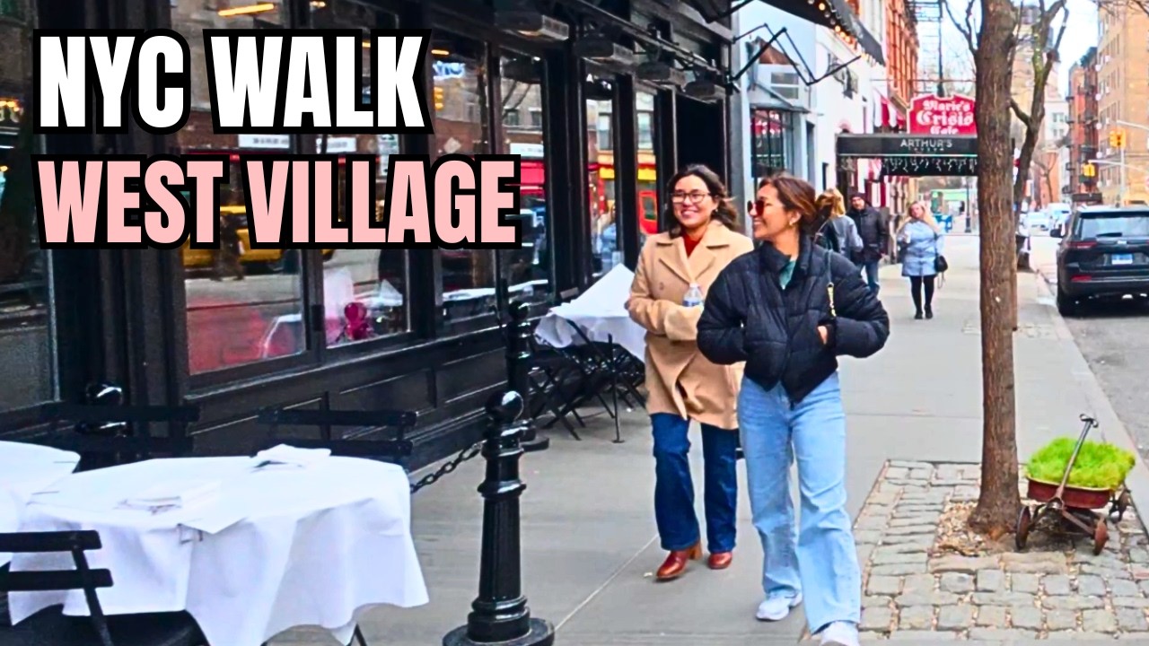 Walking Through West Village NYC | Fire Escapes, Brick Buildings & Friends