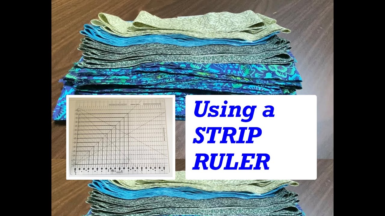 📐Use Strip Ruler 📐 | Cutting ✂️ binding strips for quilts made EASY! | Slotted Ruler |