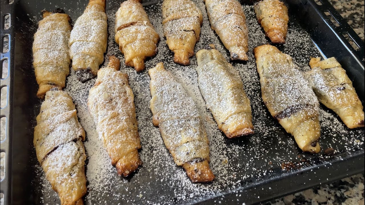 Como fazer Croissants Recheados simples e facil!