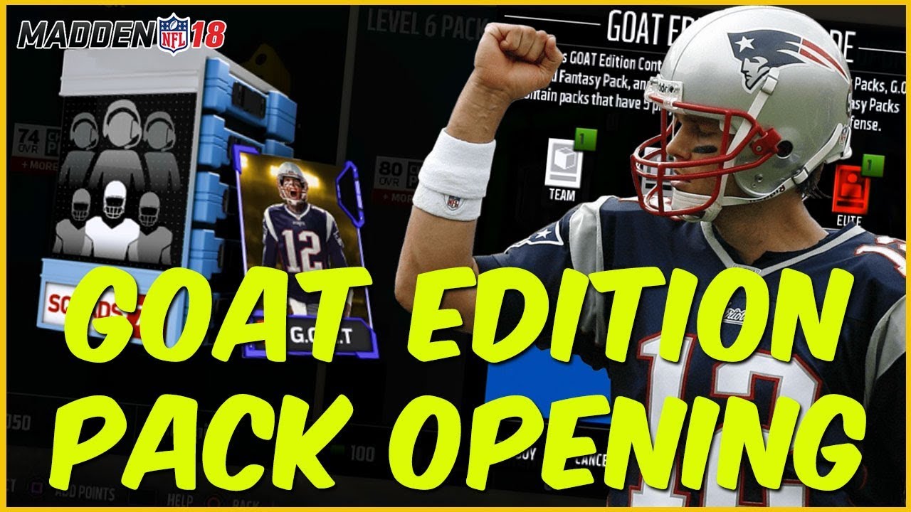 MUT 18 Pack Opening | GOAT Edition Rewards Pack Opening! Welcome Back Madden 18