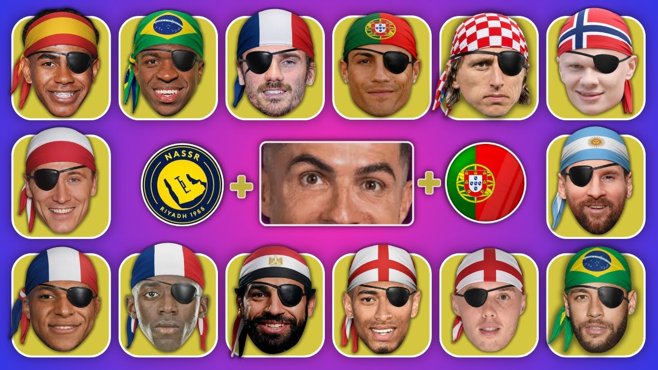 خمن اللاعب من خلال الأغنية والاعين والنادي والجنسيه ؟ 🤔⁉️ رونالدو، ميسي، نيما
