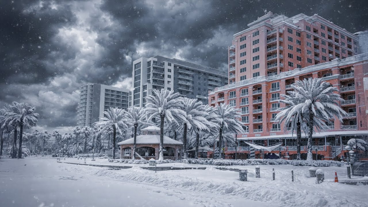 Clearwater Beach, Florida. Extremely Cold Weather! January 18 2026