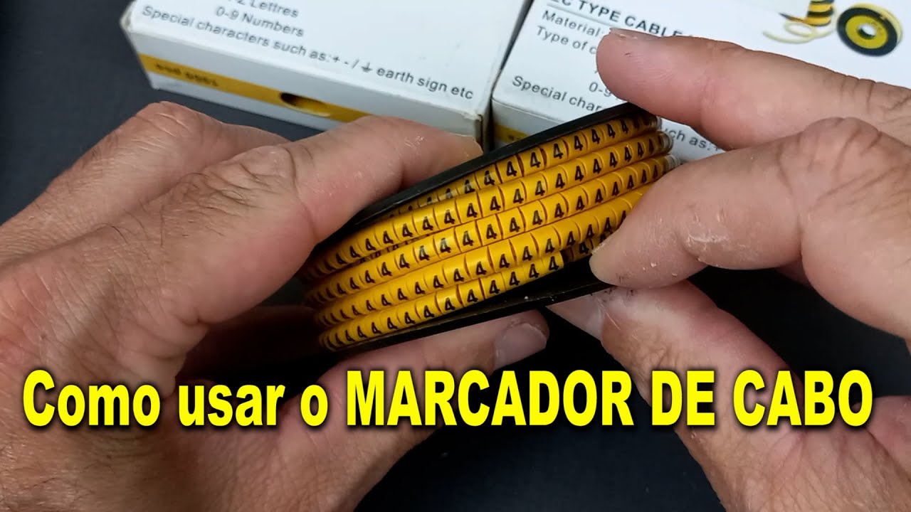 Como usar o Marcador de cabo.