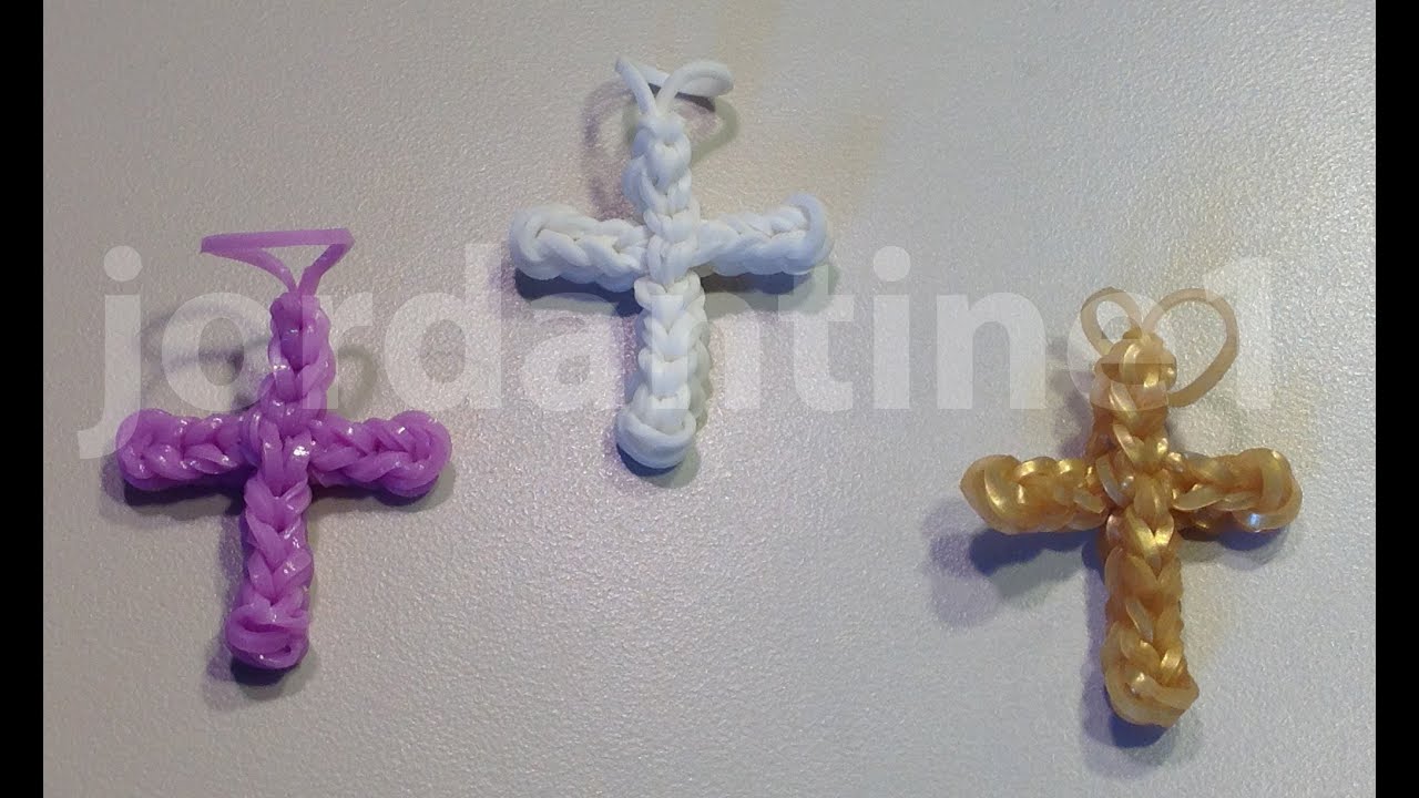 Новый мини-крестик - Пасхальное Рождество - Rainbow Loom