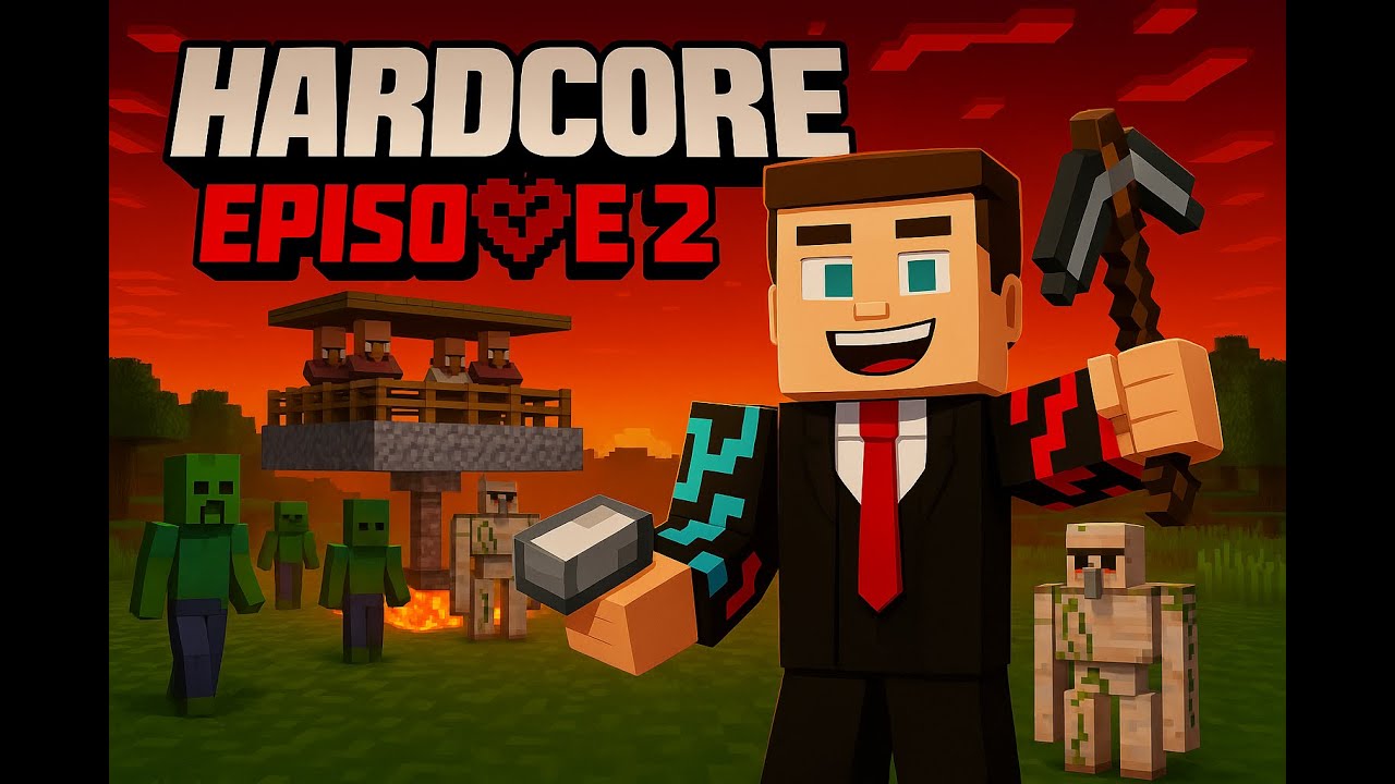 Minecraft 🧱 Hardcore Iron Farm Build – Monster Surf & Clixso_BS en full survie !