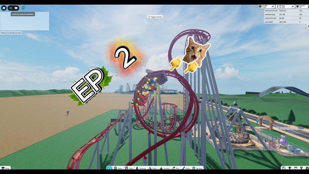 EP 2  THEME PARK EXTRAVAGANZA #themeparktycoon2 #youtube #roblox #gaming @Happygamercooler