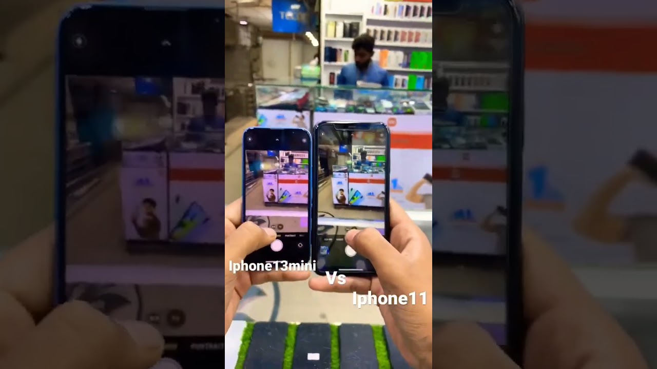 iPhone11 vs iPhone13  mini camera test ! #iphone11 #iphoen13  #techriyanshu #technogamerz #tending