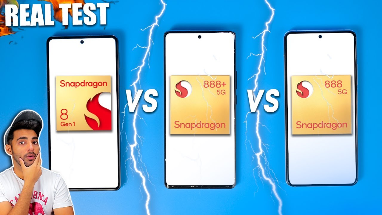 Snapdragon 8 Gen 1 vs Snapdragon 888+ vs Snapdragon 888 -  Real Test !!