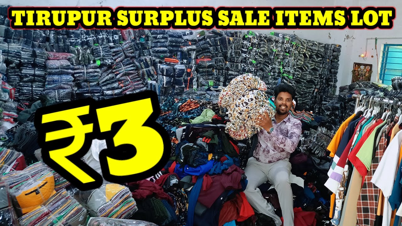 TIRUPUR SURPLUS LOT SALE💥😍₹3 ITEMS MANUFACTURING WHOLSALER