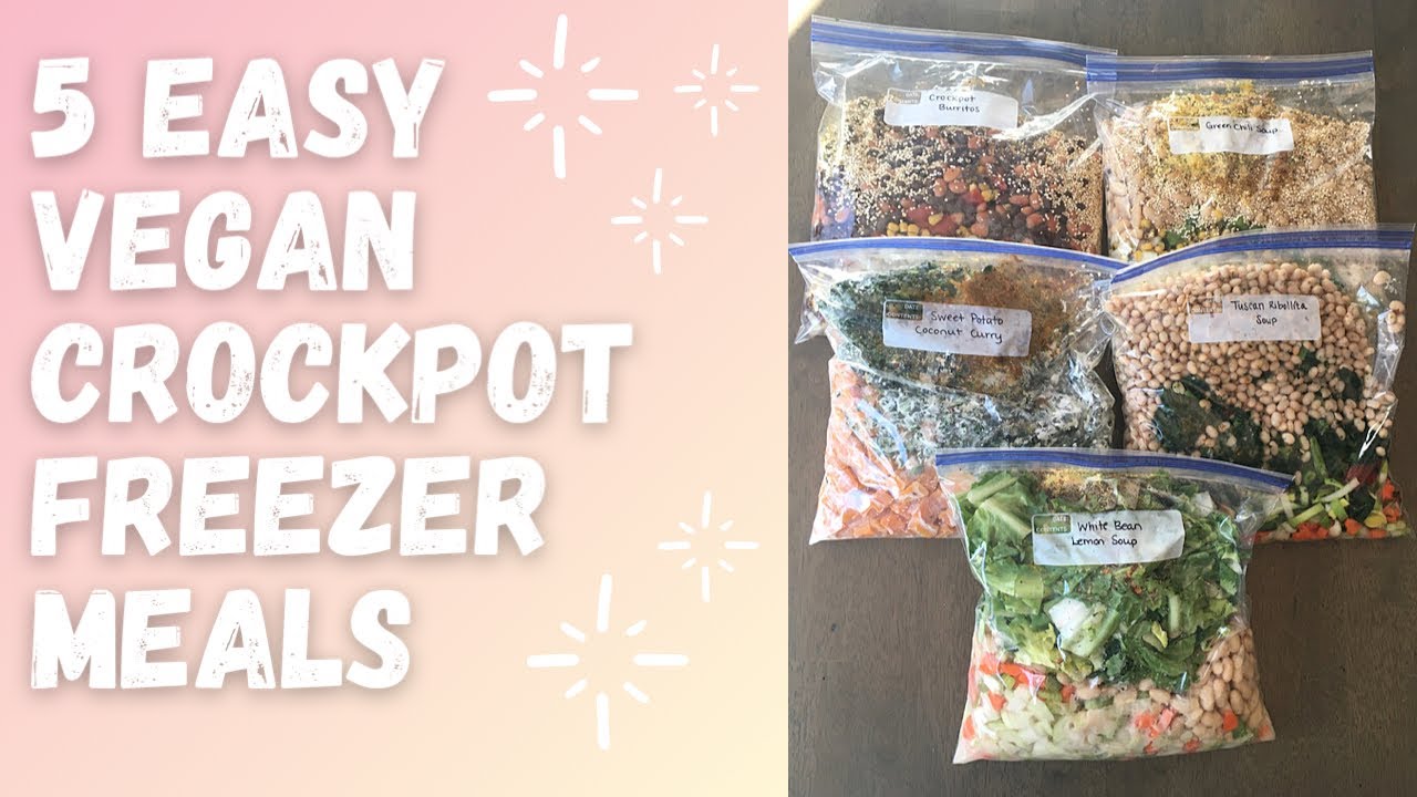 5 Easy Vegan Freezer Crockpot Recipes