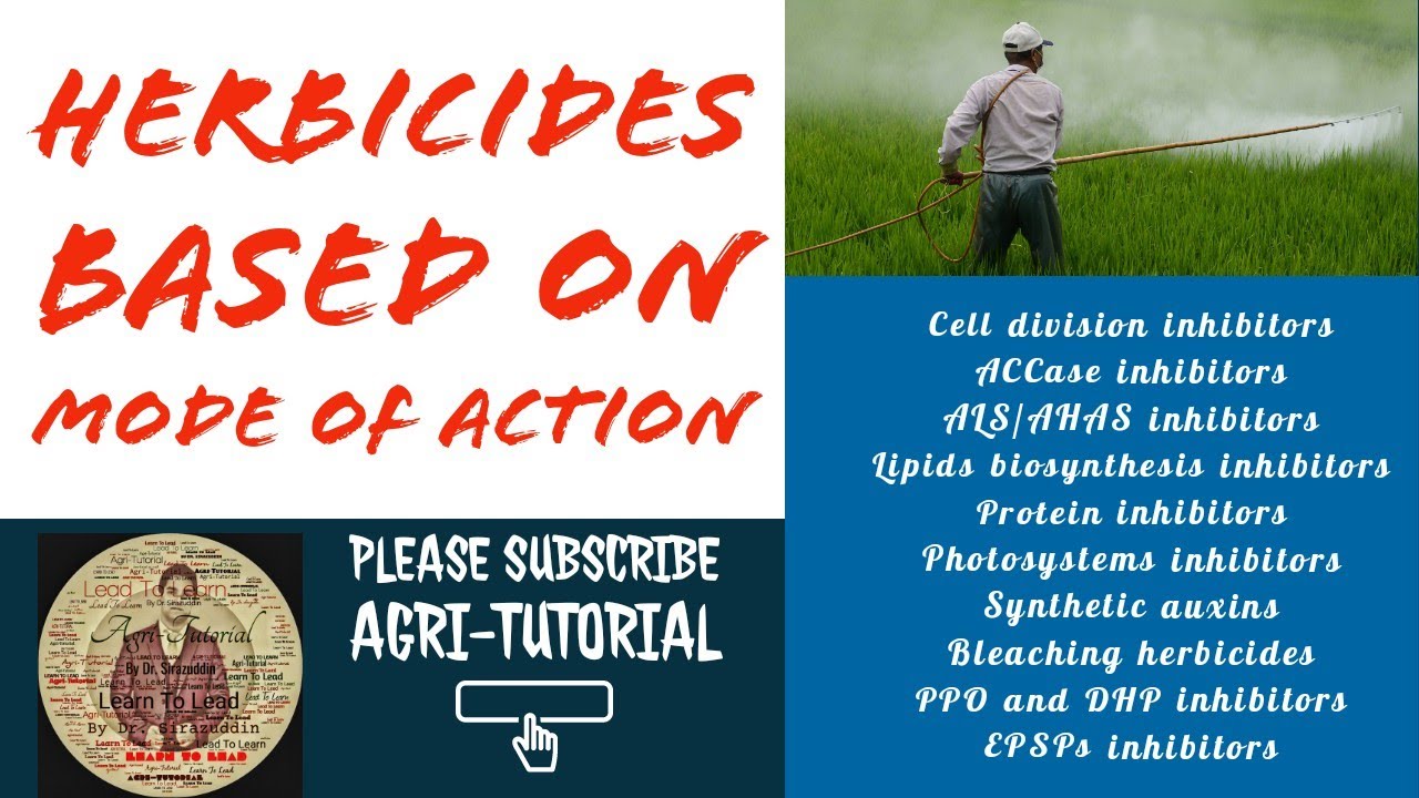 Herbicides based on Mode/Mechanism of action. Must watch lecture