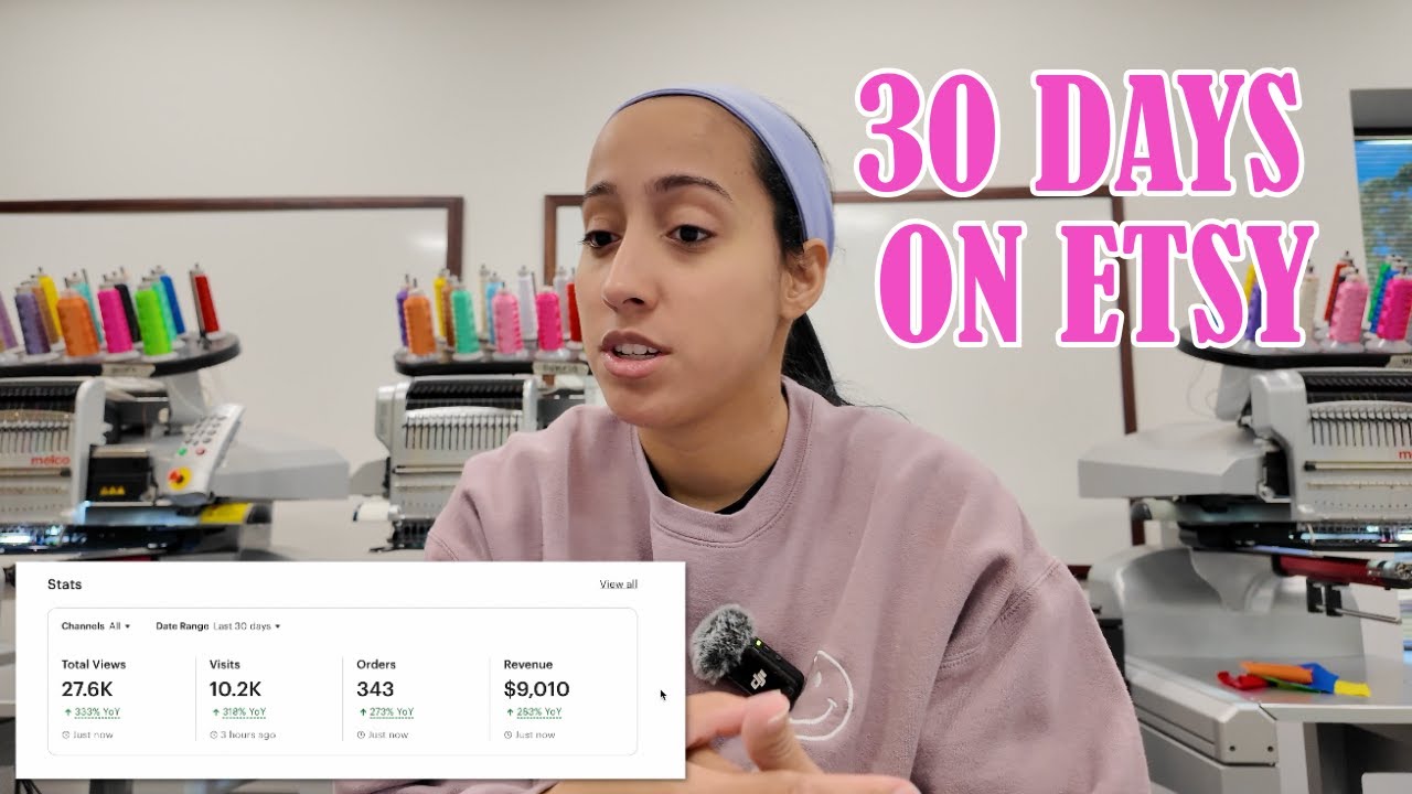How My Etsy Shop Performed in The Last 30 Days | Etsy Stats & Work With Me