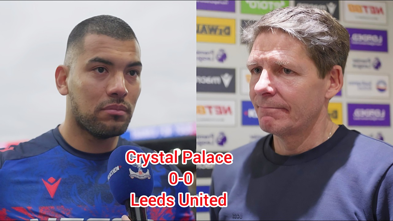 YEAH, WE'RE NOT 100 PERCENT HAPPY! 🤬 Glasner & Walter Benitez Reacts|Crystal Palace 0-0 Leeds United