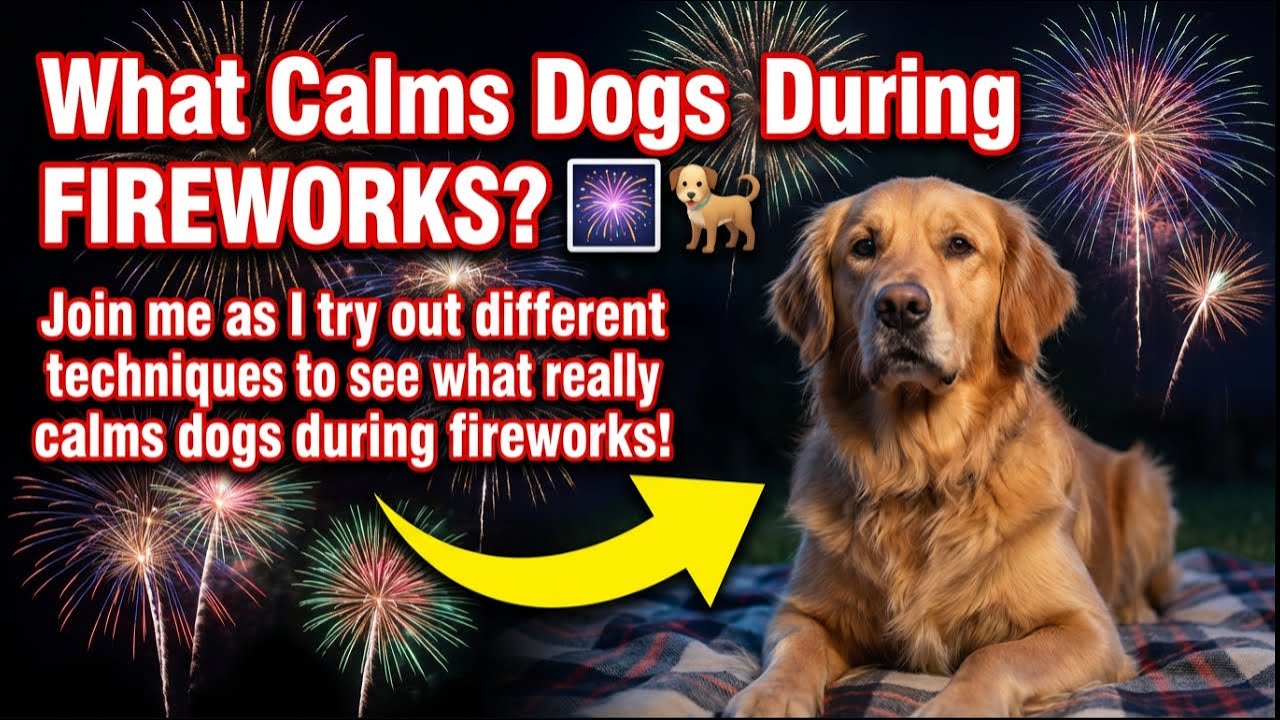 Как научить собаку сохранять спокойствие во время фейерверков 🎆🐕