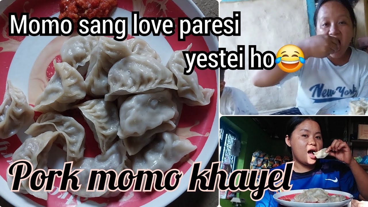 Pork momo recipe/nepali haruko ek matra favourite momo🤤🤤🤤🤤