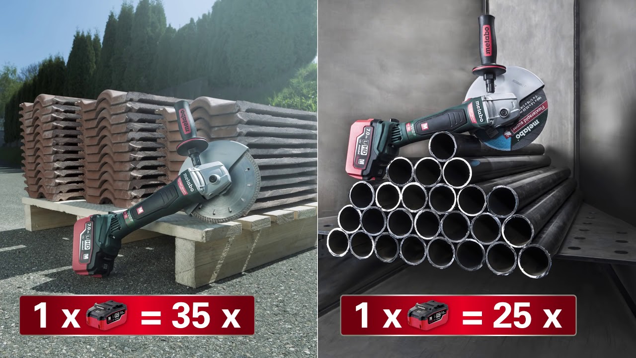 УШМ аккумуляторные Metabo - обзор возможностей на примере 180-й