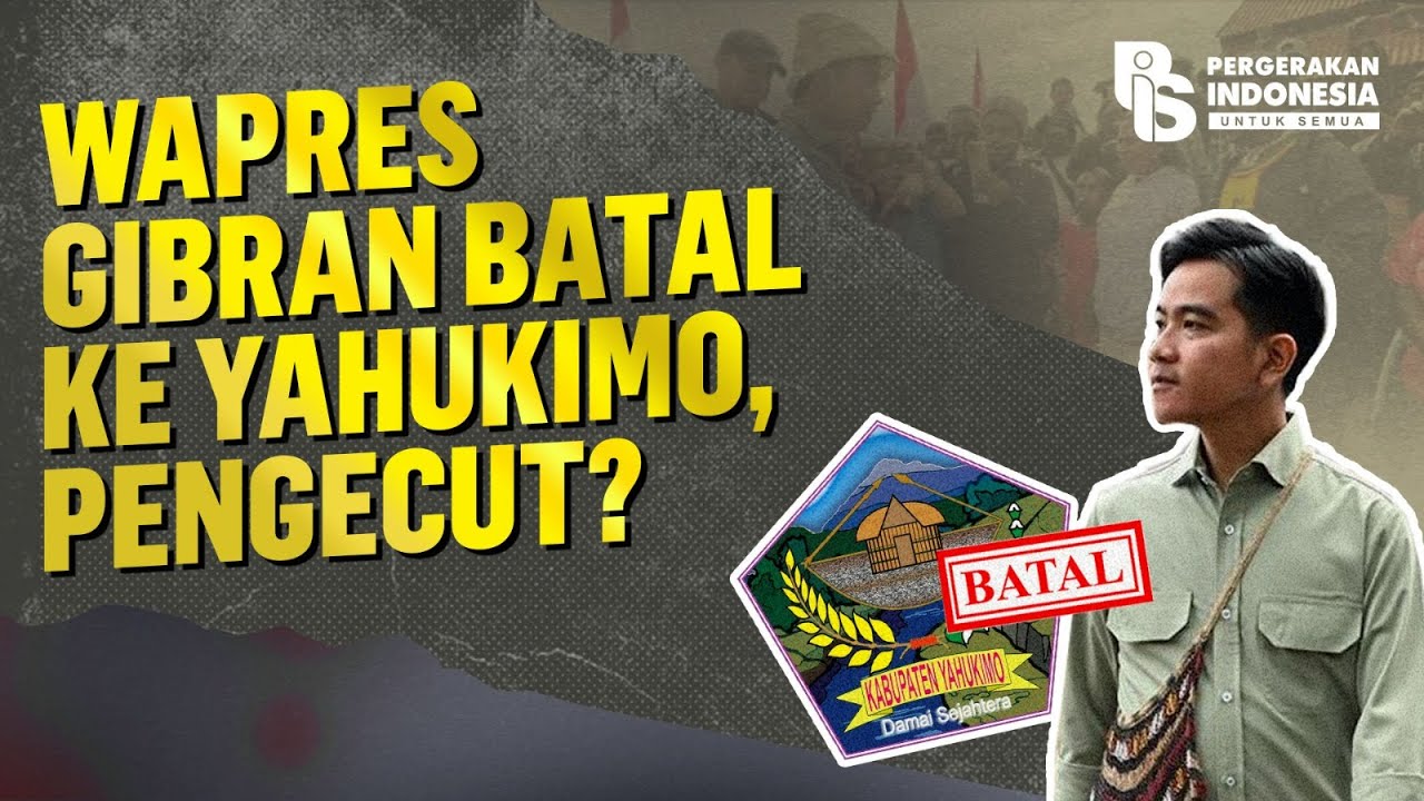 Wapres Gibran Batal ke Yahukimo, Pengecut?