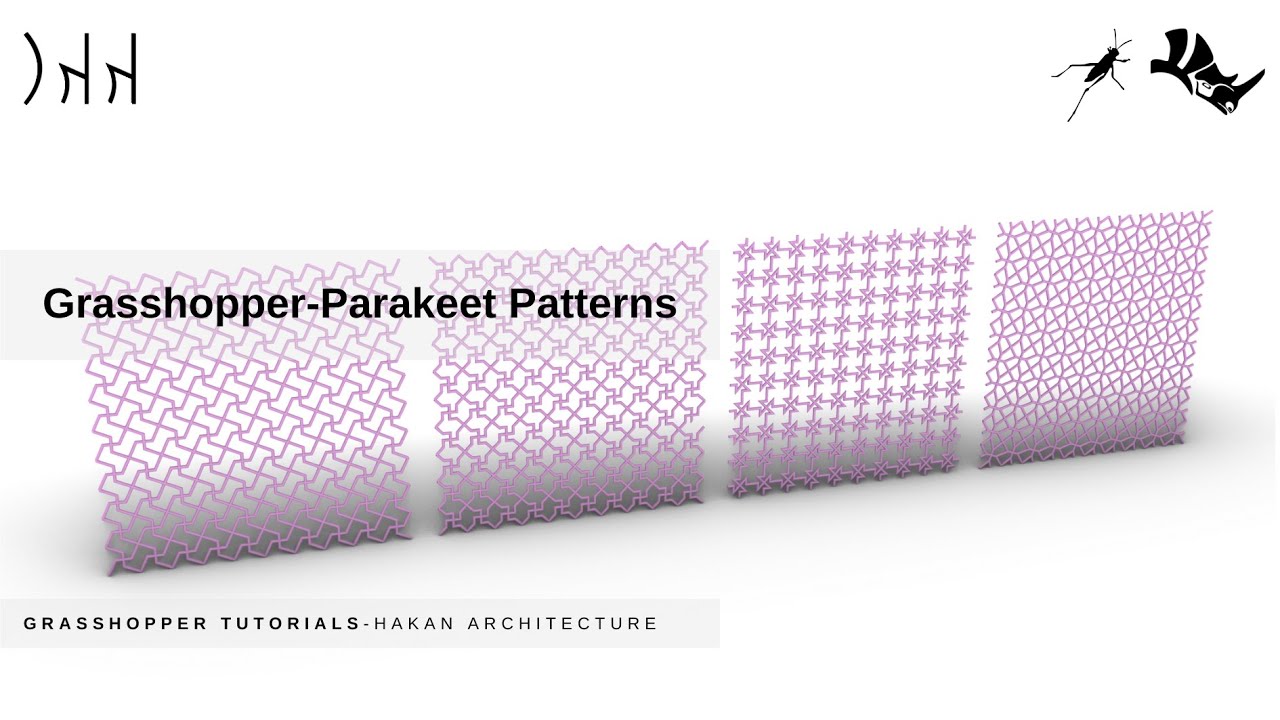 Rhino Different Patterns With Grasshopper Parakeet Plugin