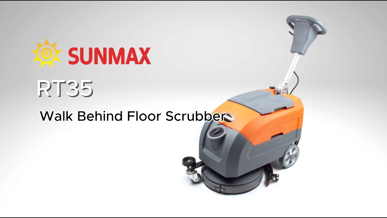Stop Mopping Forever! Sunmax RT35 Micro Floor Scrubber Demo (The Mop Killer)