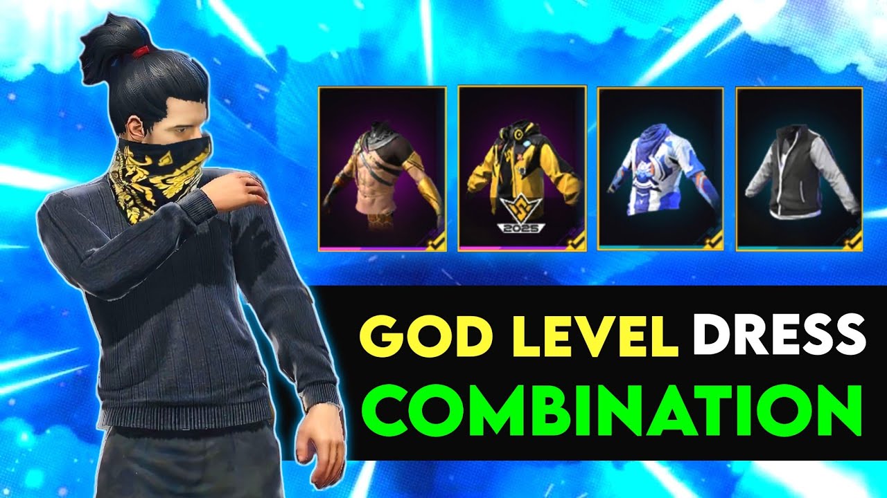 God Level Dress Combination | No Top Up Dress Combination | Free Fire Dress Combination