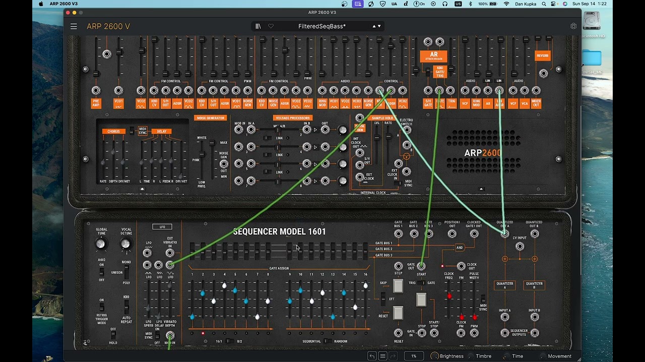 Arturia ARP 2600 V Patch - FilteredSeqBass