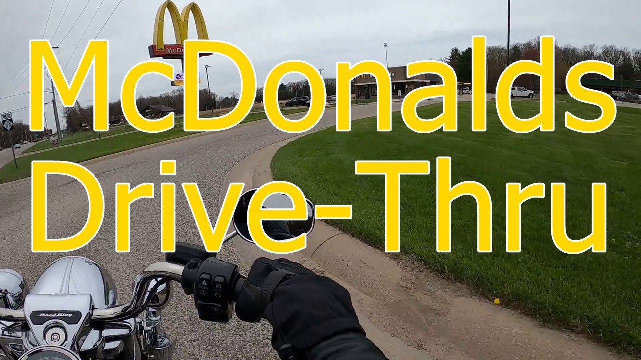 McDonalds Drive-Thru on Motorcycle