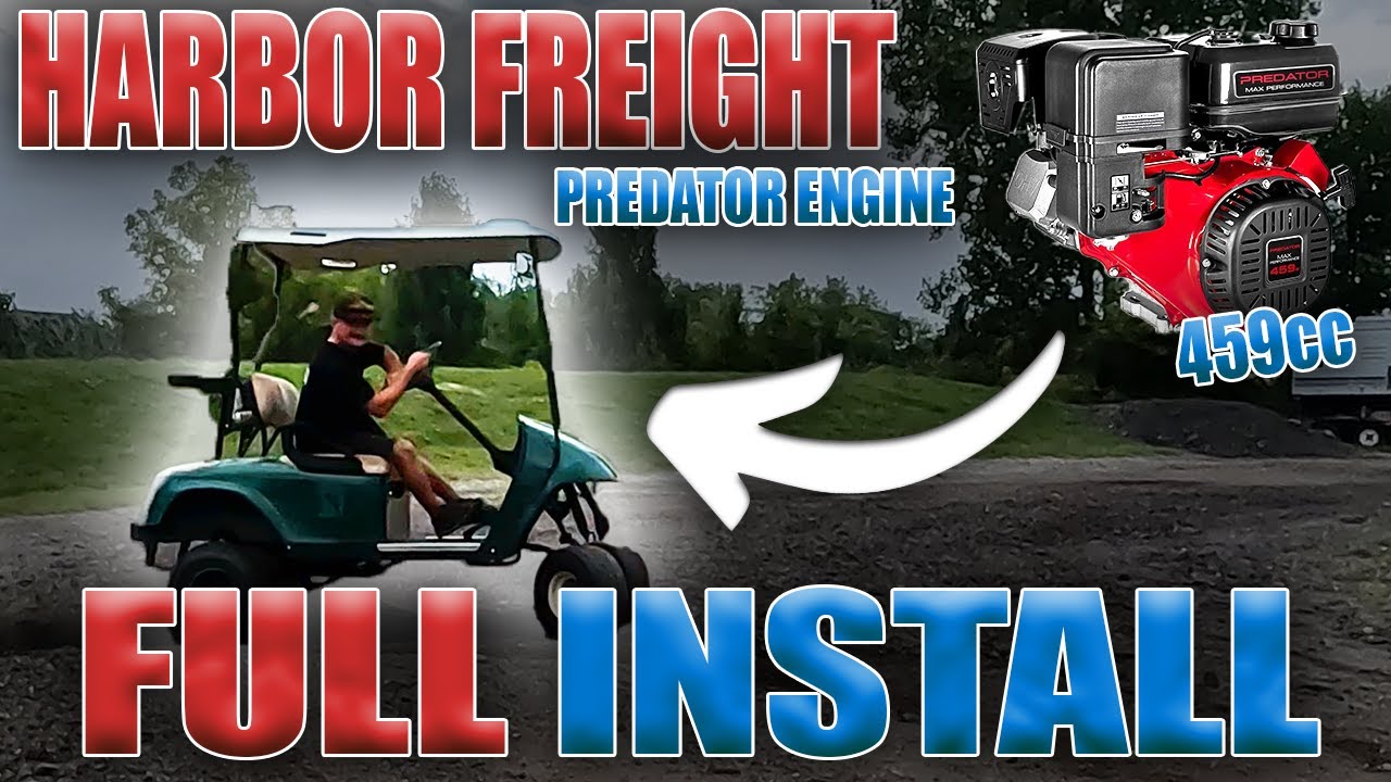 THIS ENGINE SWAP WAS NEXT LEVEL! 459cc EZGO Golf Cart INSTALL!!!