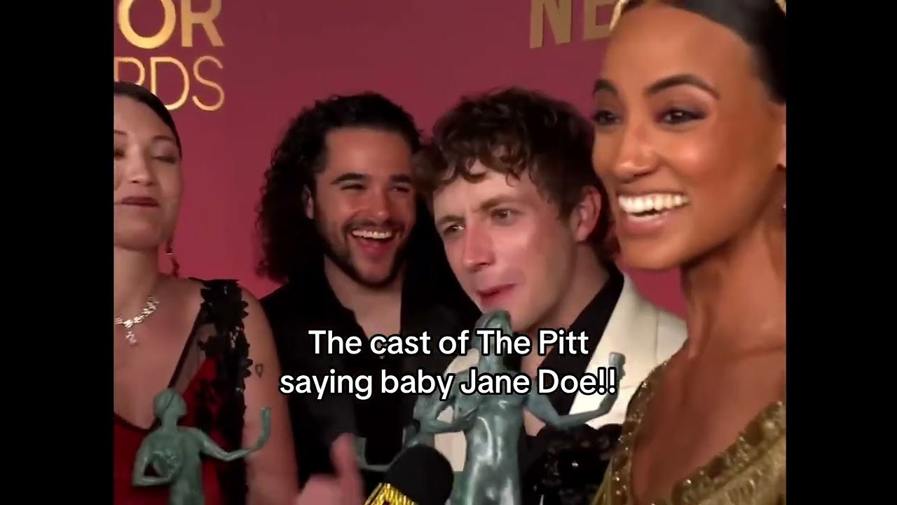 The cast of The Pitt do their best &ldquo;Baby Jane Doe&rdquo; || Sagaftra awards. 