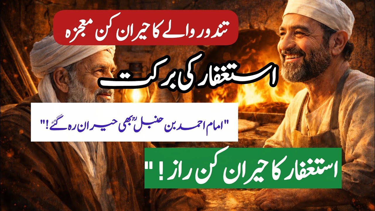 امام احمد بن حنبلؒ اورتندور والے کا حیران کن واقعہ استغفارکی طاقت جو زندگی بدل دےیااستغفار کا معجزہ 