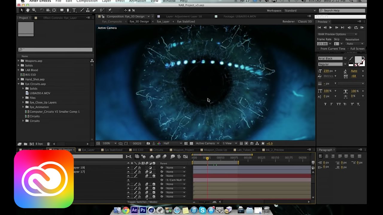 After Effects CC: Designing Futuristic Titles for FOX's 