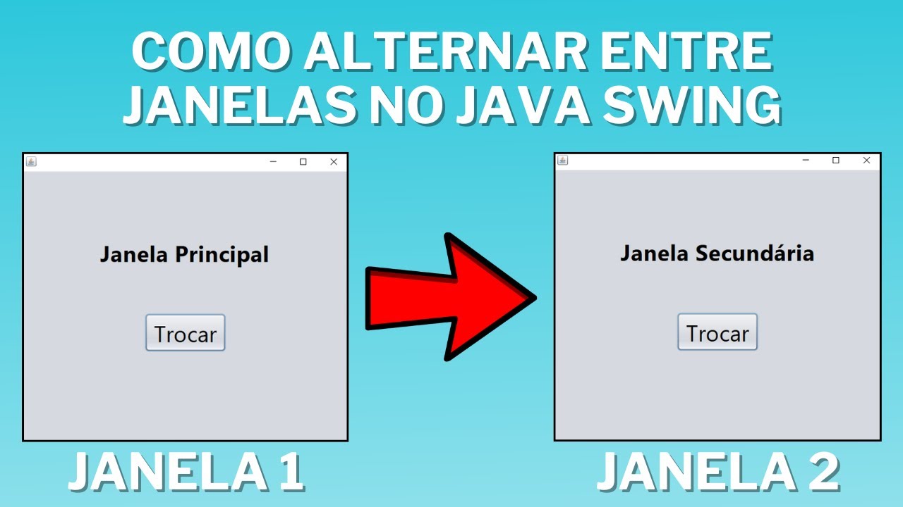 Como alternar entre janela no Java Swing | Interface gráfica com Java
