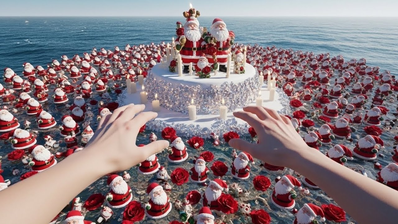 Which Christmas Ocean Would You Swim In? 🎄❄️ Oddly Satisfying AI ASMR