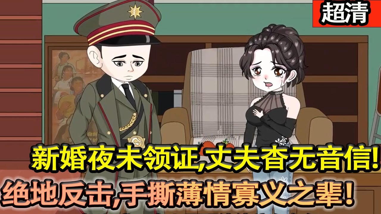 沙雕動畫【新婚夜未領証，丈夫出任務杳無音信三年，蘇月絶地反擊，手撕薄情寡義之輩，活成獨美大女主！】#乖仔动画